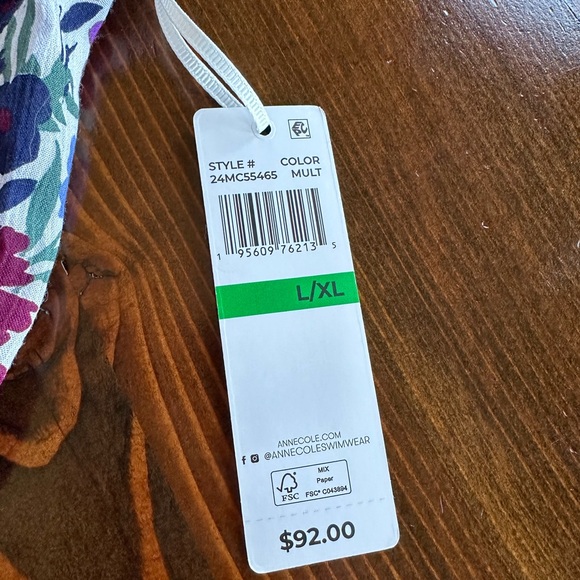 Anne Cole Women's Meadow Bouquet A Line Dress Swimsuit Cover Up - NEW price tag - Picture 3 of 8